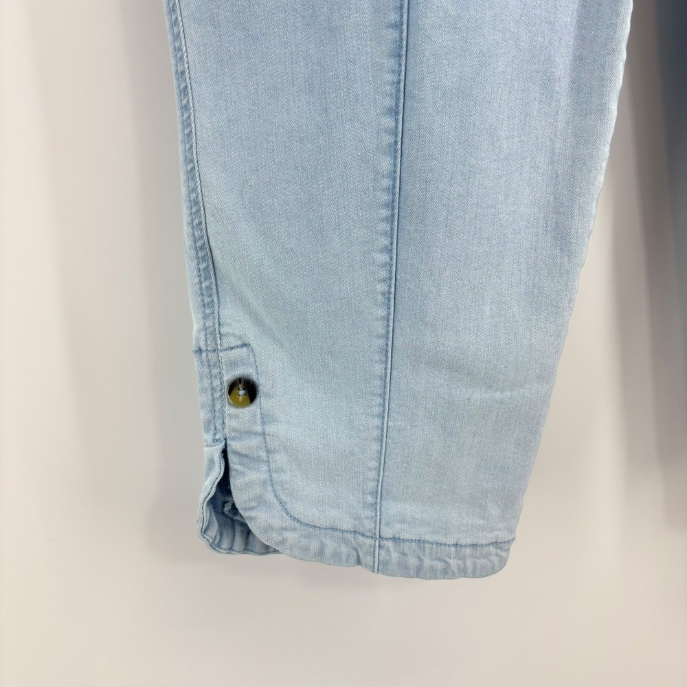 Intro Love the Fit Women Cropped Light Wash Stretch Capri Pants Blue Size 16 - Picture 5 of 9